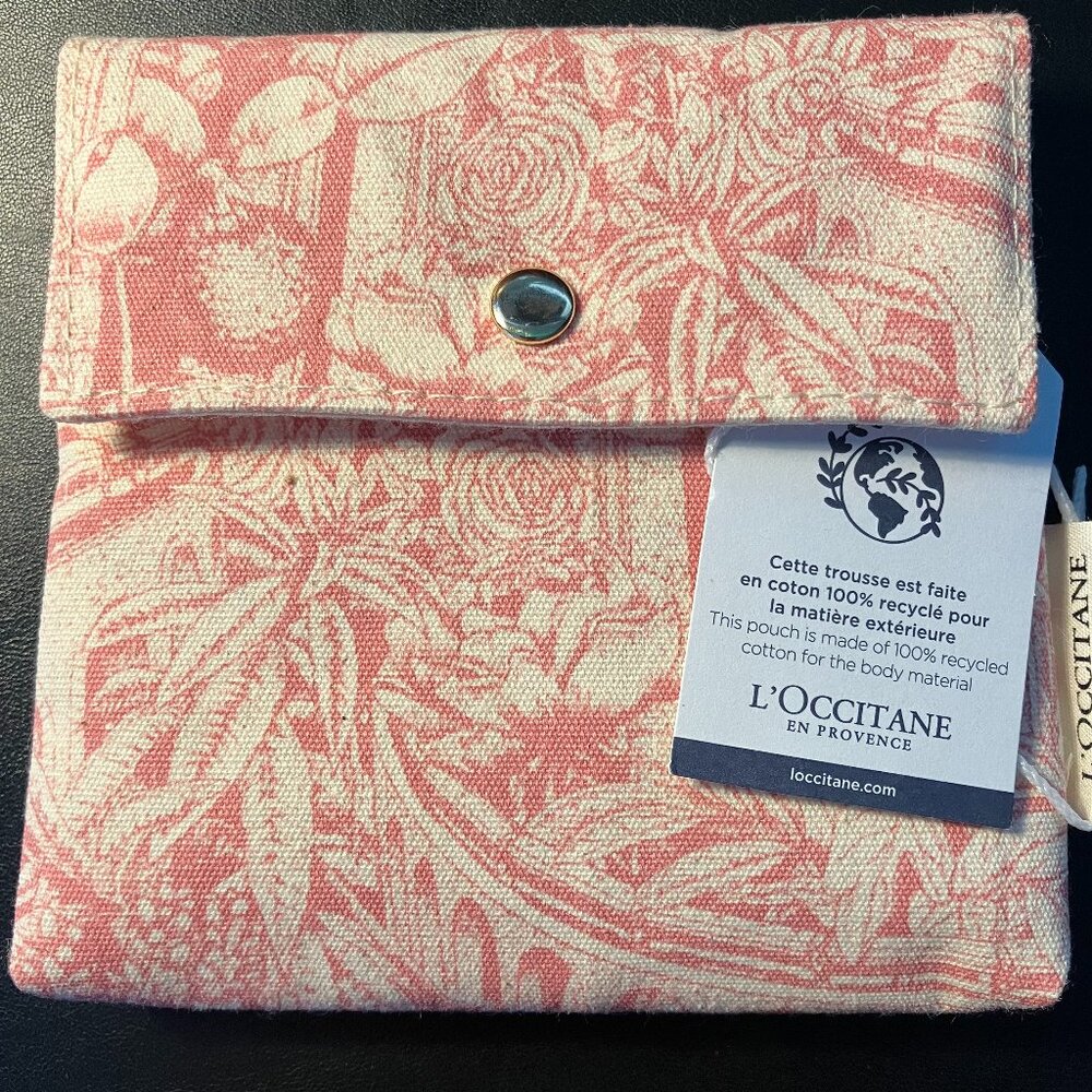 L'Occitane 5-inch pink bag NEW bag only